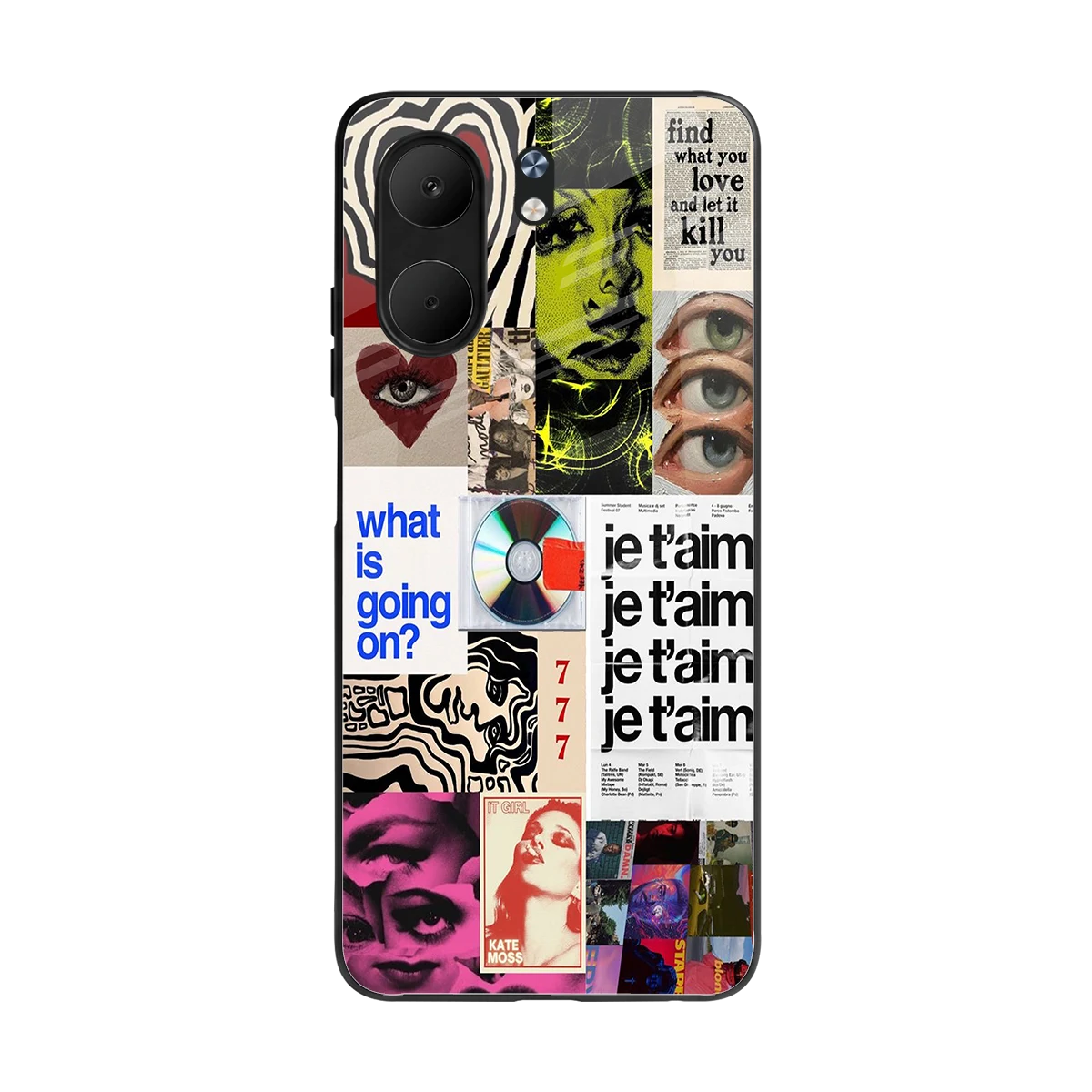 Love Chaos back phone cover | glass case for oppo a5x 5g