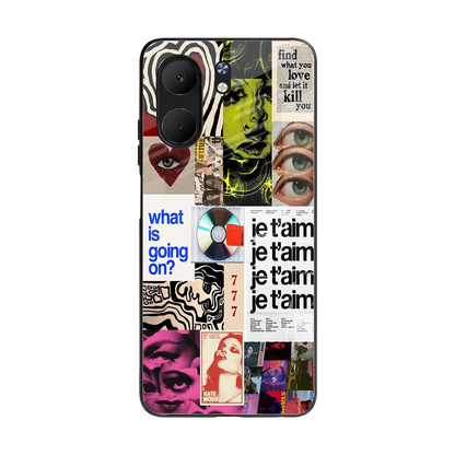 Love Chaos back phone cover | glass case for oppo a5x 5g