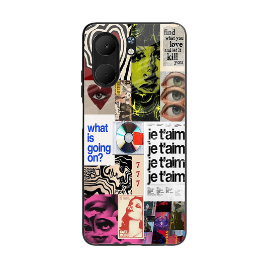 Love Chaos back phone cover | glass case for oppo a5x 5g