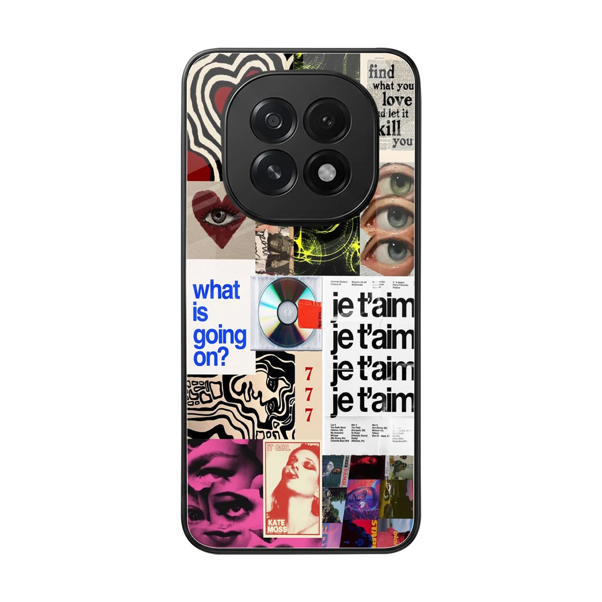 Love Chaos back phone cover | glass case for oppo f29 5g