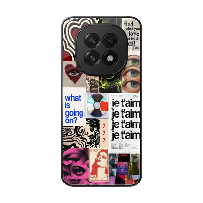 Love Chaos back phone cover | glass case for oppo f29 5g