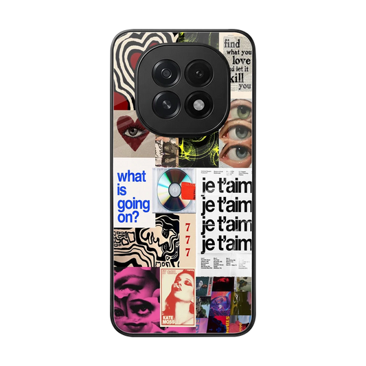 Love Chaos back phone cover | glass case for oppo f29 5g