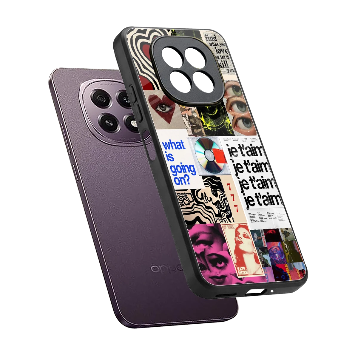 Love Chaos sleek oppo f29 5g cover with tempered glass back and TPU edges
