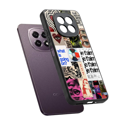 Love Chaos sleek oppo f29 5g cover with tempered glass back and TPU edges