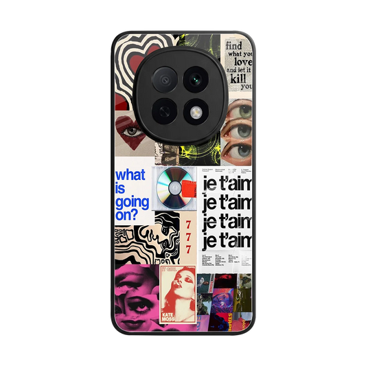 Love Chaos back phone cover | glass case for oppo f29 pro 5g