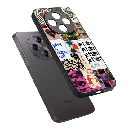 Love Chaos sleek oppo f31 pro 5g cover with tempered glass back and TPU edges