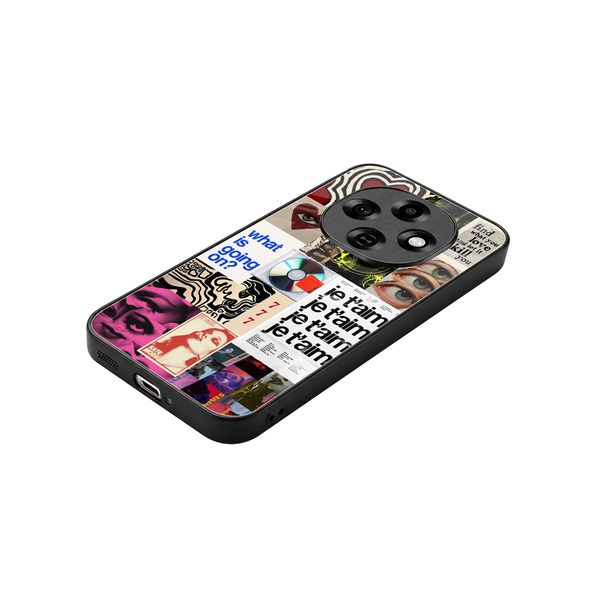 Love Chaos stylish phone case for oppo f31 pro 5g | glossy glass and slim fit