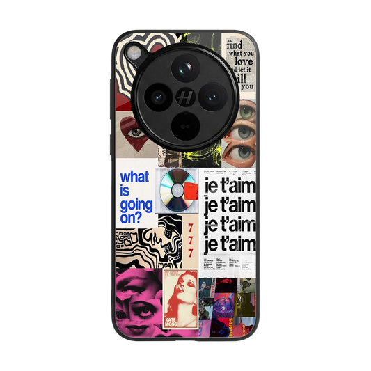 Love Chaos back phone cover | glass case for oppo find x8