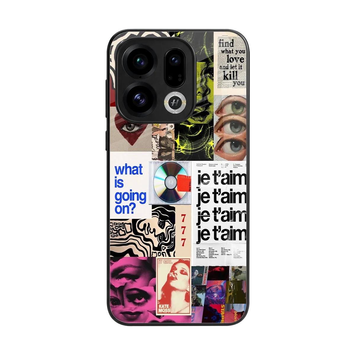 Love Chaos back phone cover | glass case for oppo find x9