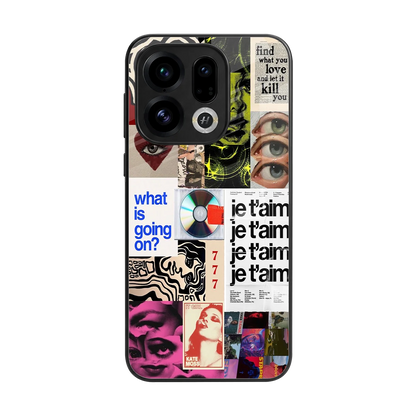 Love Chaos back phone cover | glass case for oppo find x9