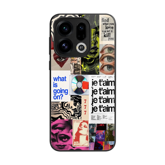 Love Chaos back phone cover | glass case for oppo find x9