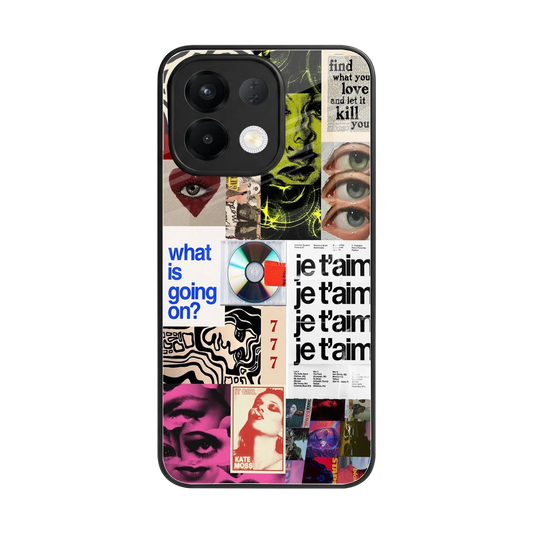 Love Chaos back phone cover | glass case for oppo k13 5g