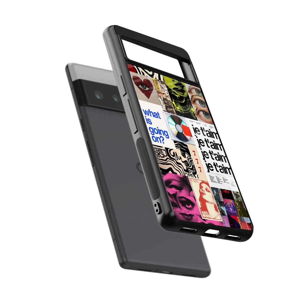 Love Chaos sleek google pixel 6 pro cover with tempered glass back and TPU edges