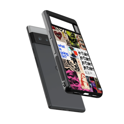 Love Chaos sleek google pixel 6 pro cover with tempered glass back and TPU edges