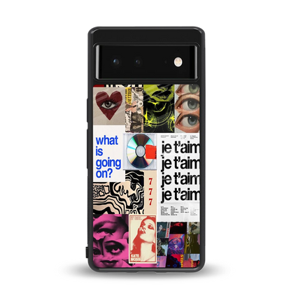 Love Chaos back phone cover | glass case for google pixel 6a