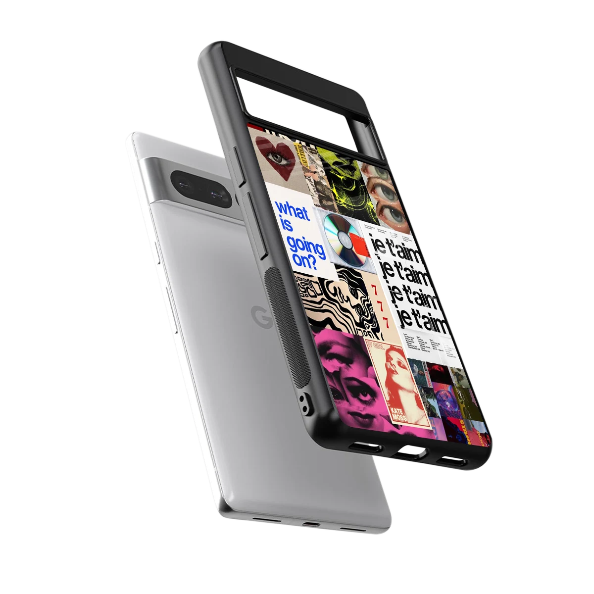 Love Chaos sleek google pixel 7 pro cover with tempered glass back and TPU edges