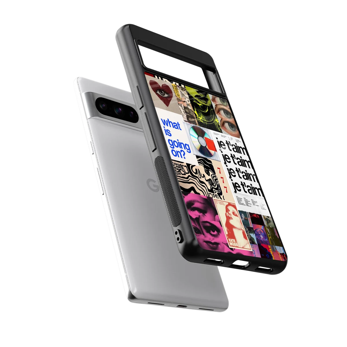 Love Chaos sleek google pixel 8 pro cover with tempered glass back and TPU edges