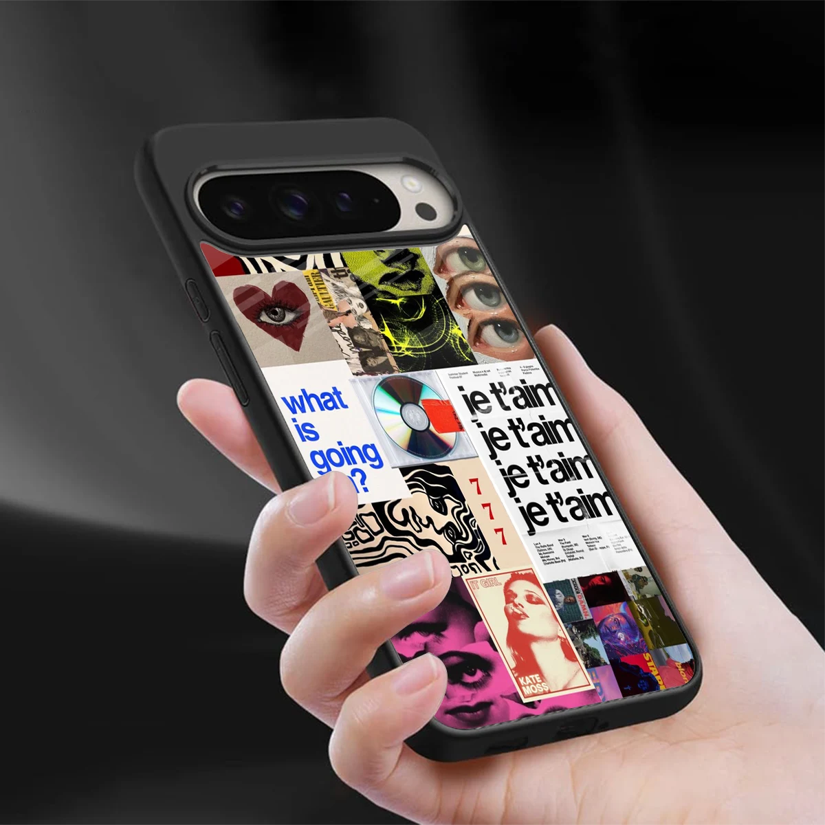 Love Chaos sleek google pixel 9 pro cover with tempered glass back and TPU edges