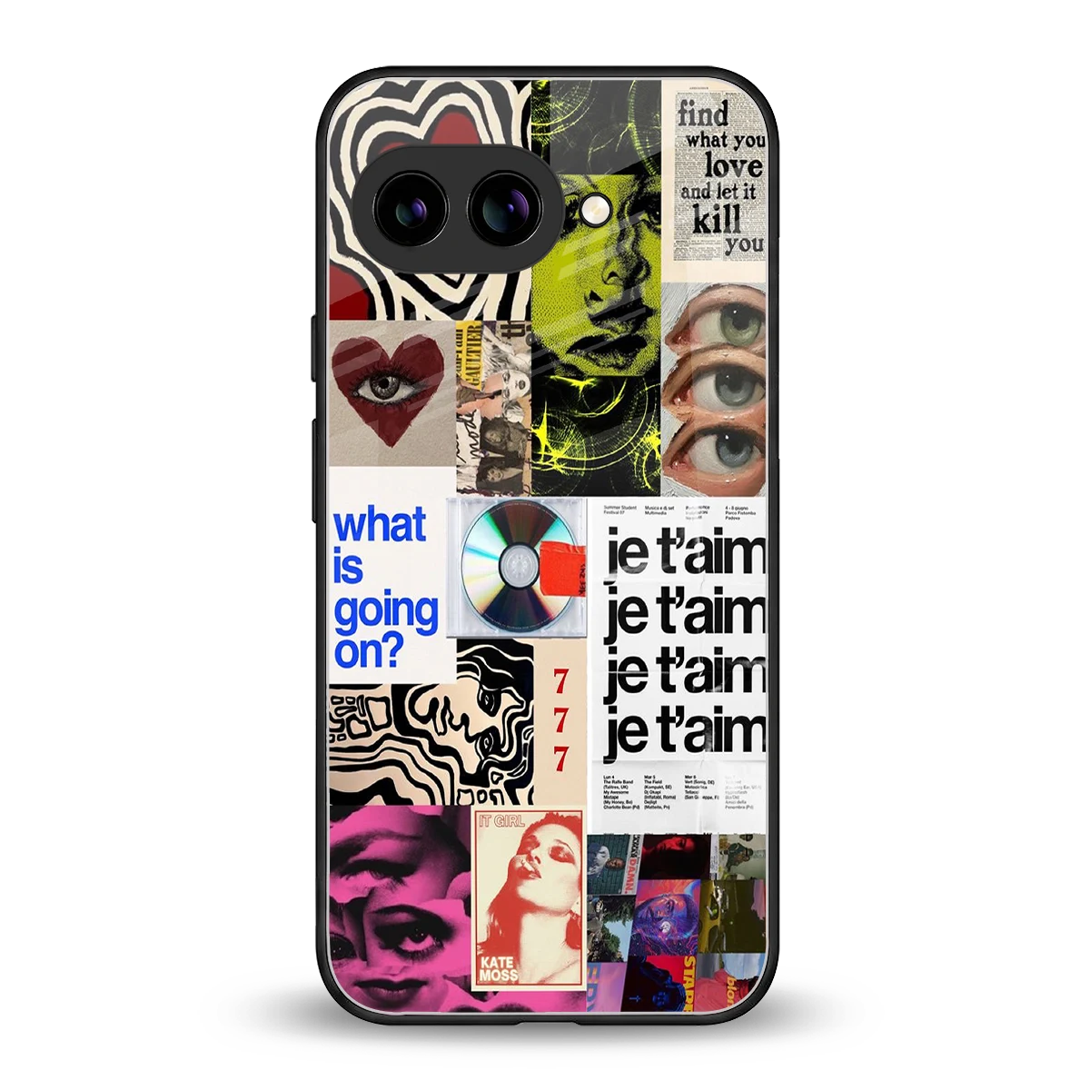 Love Chaos back phone cover | glass case for google pixel 9a