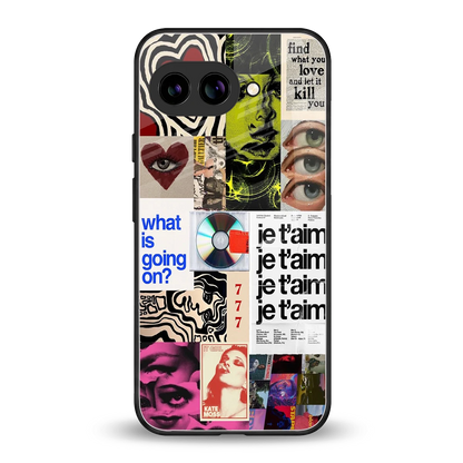 Love Chaos back phone cover | glass case for google pixel 9a