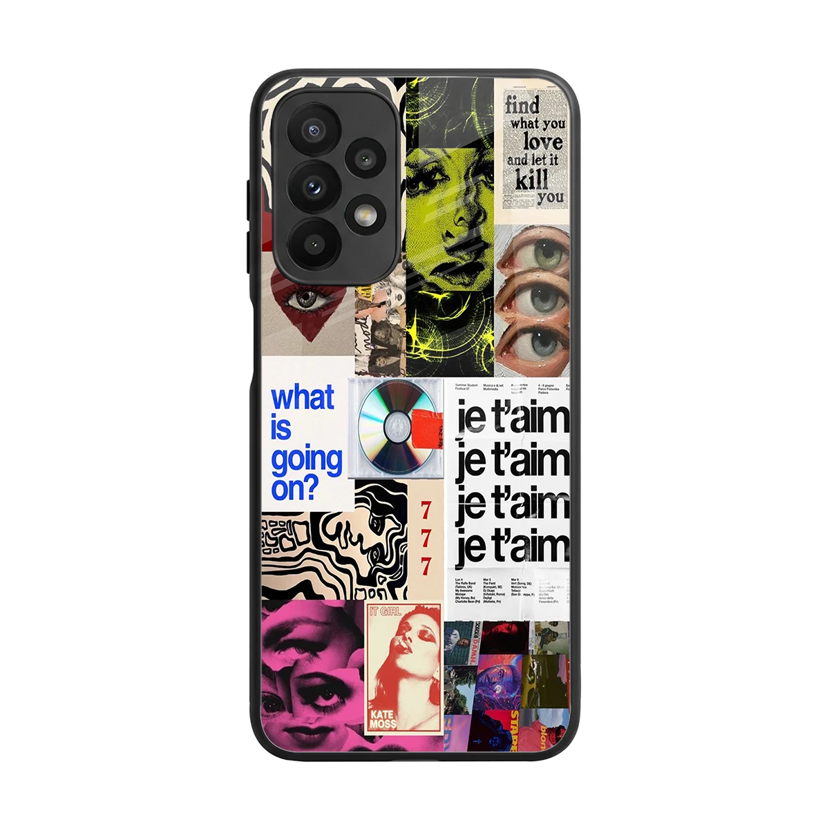 Love Chaos back phone cover | glass case for samsung galaxy a23