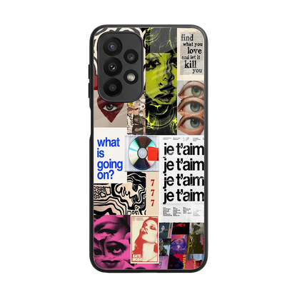 Love Chaos back phone cover | glass case for samsung galaxy a23