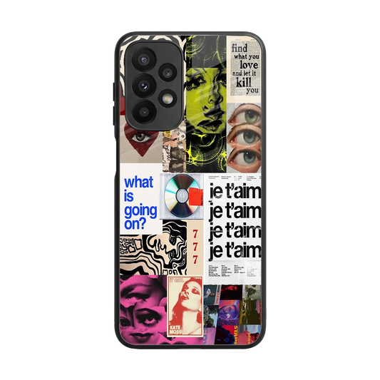 Love Chaos back phone cover | glass case for samsung galaxy a23