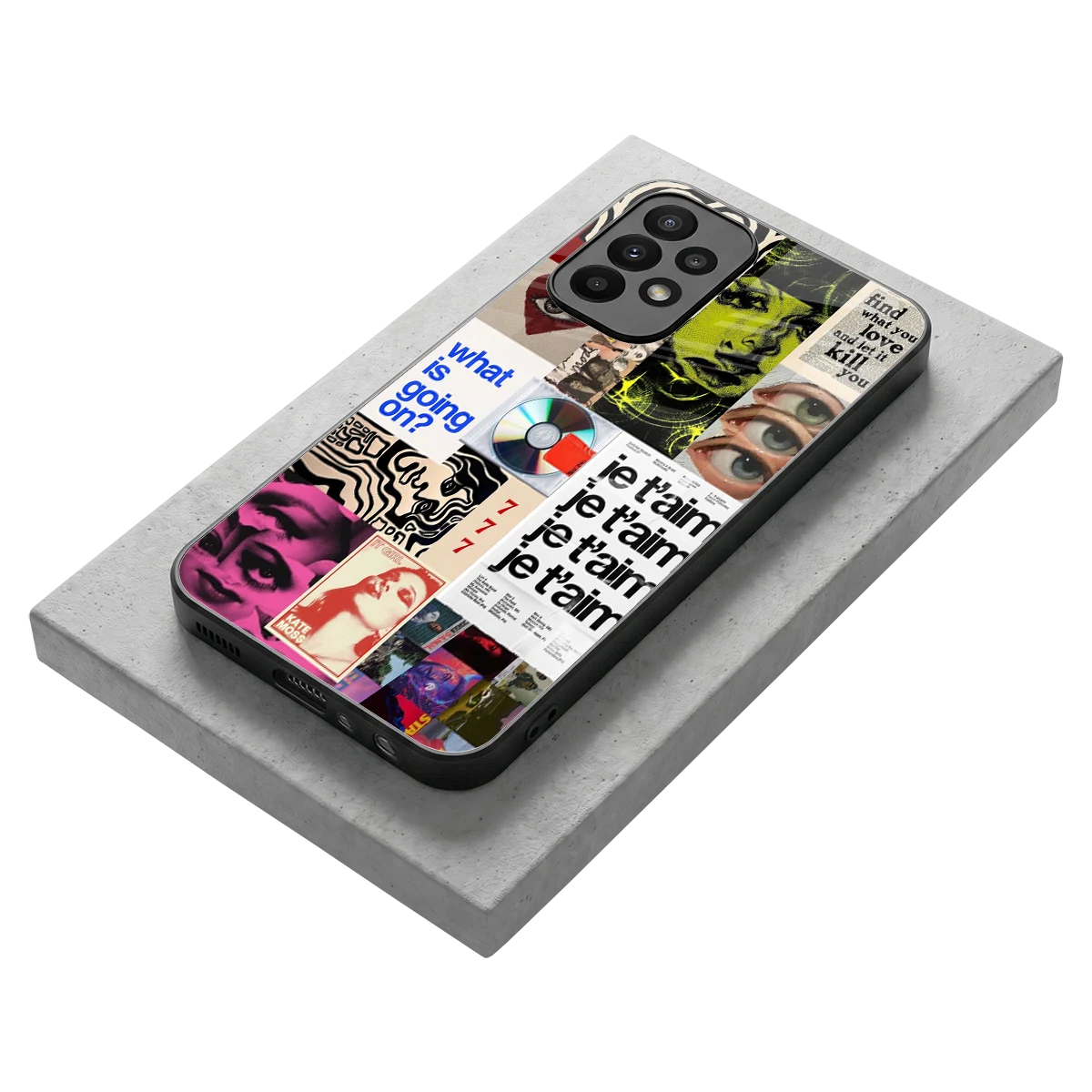 Love Chaos stylish phone case for samsung galaxy a23 | glossy glass and slim fit
