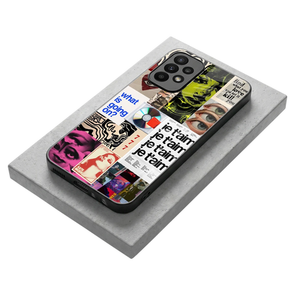 Love Chaos stylish phone case for samsung galaxy a23 | glossy glass and slim fit