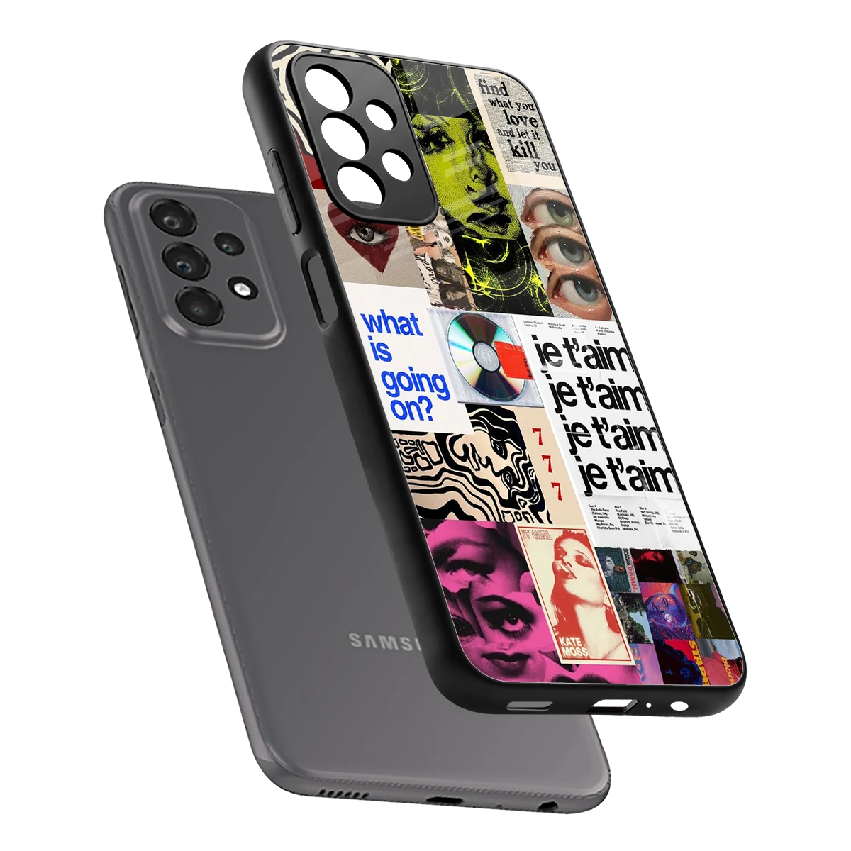 Love Chaos sleek samsung galaxy a23 cover with tempered glass back and TPU edges