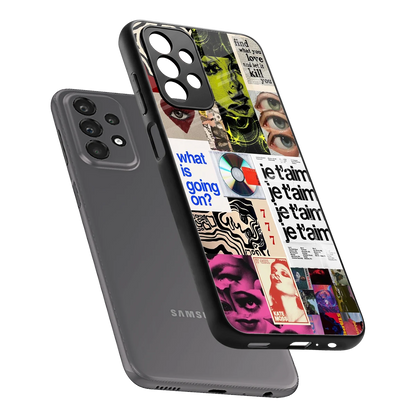 Love Chaos sleek samsung galaxy a23 cover with tempered glass back and TPU edges
