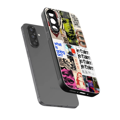 Love Chaos sleek samsung galaxy a36 5g cover with tempered glass back and TPU edges