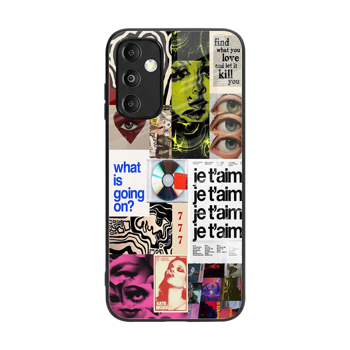 Love Chaos back phone cover | glass case for samsung galaxy m14 5g