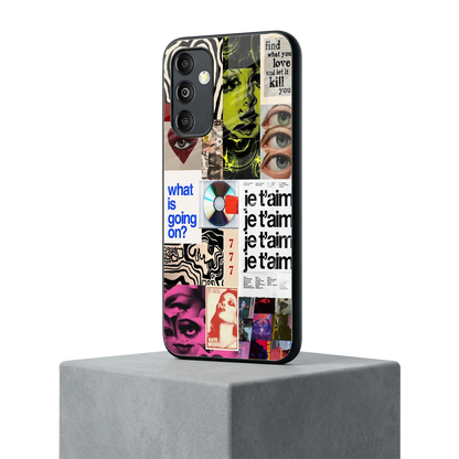 Love Chaos samsung galaxy m14 5g mobile cover | shockproof glass phone case