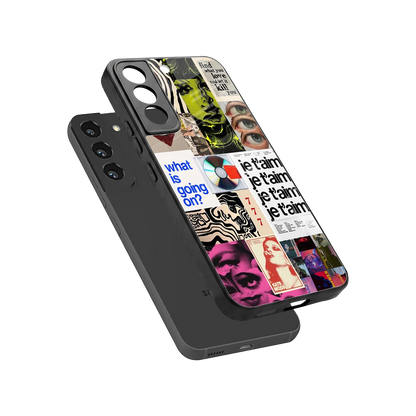 Love Chaos sleek samsung galaxy s22 cover with tempered glass back and TPU edges