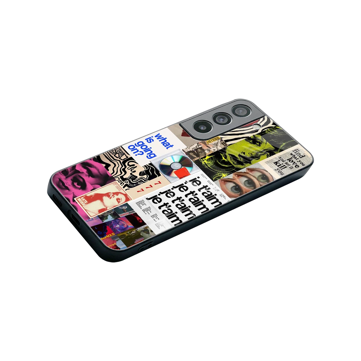 Love Chaos stylish phone case for samsung galaxy s22 | glossy glass and slim fit