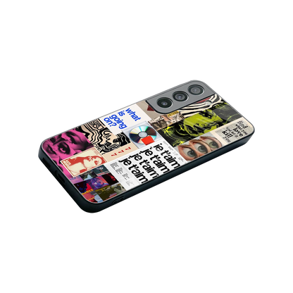 Love Chaos stylish phone case for samsung galaxy s22 | glossy glass and slim fit