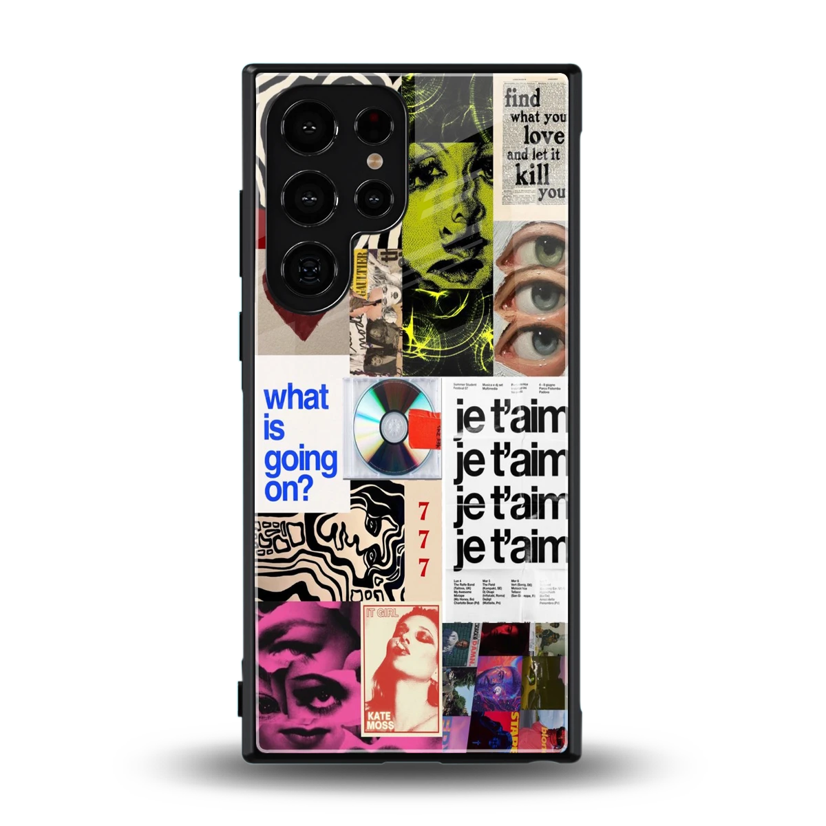 Love Chaos back phone cover | glass case for samsung galaxy s23 ultra