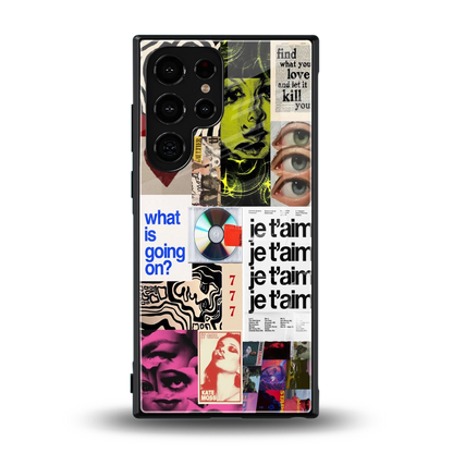 Love Chaos back phone cover | glass case for samsung galaxy s23 ultra