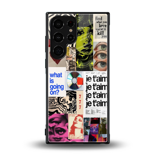 Love Chaos back phone cover | glass case for samsung galaxy s24 ultra