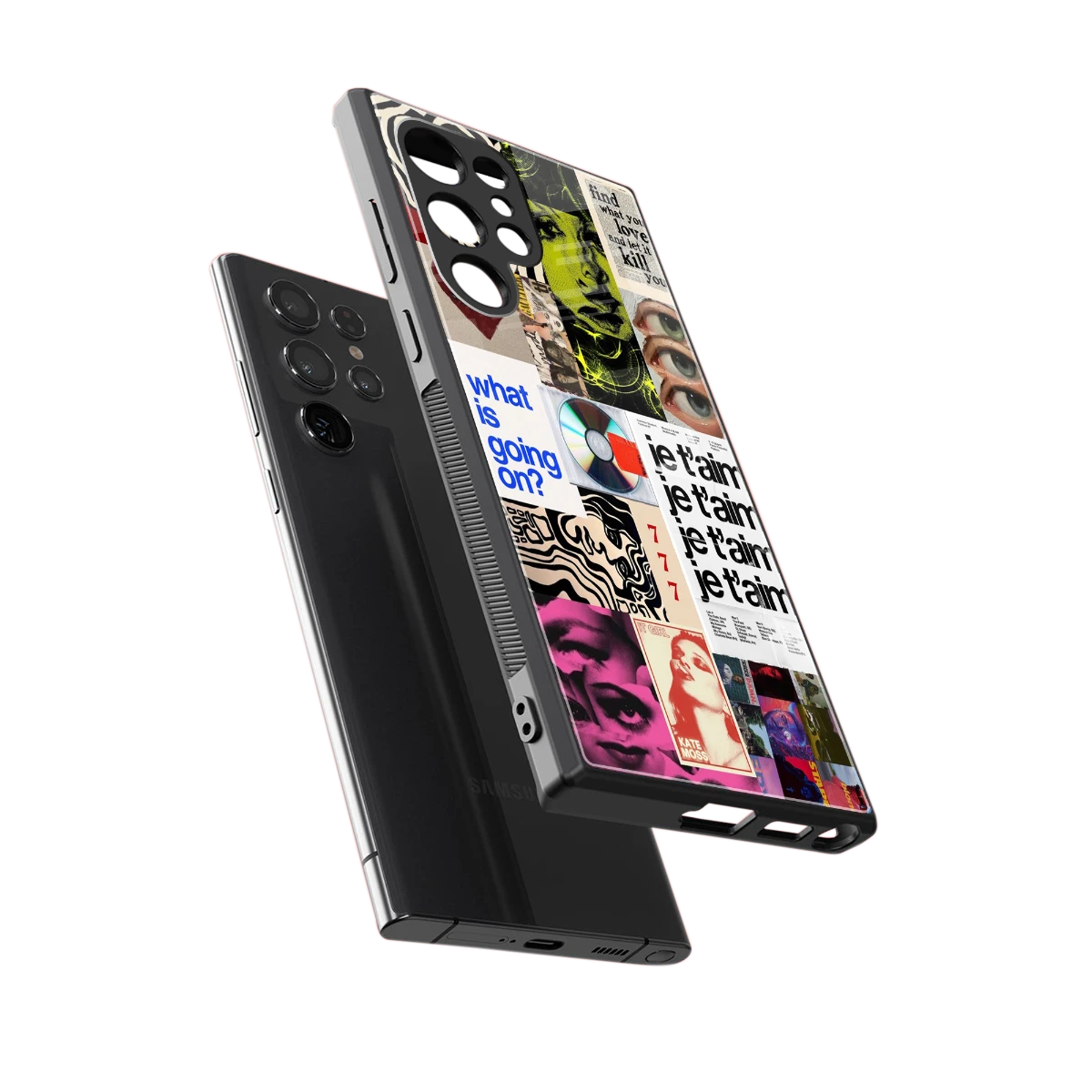 Love Chaos sleek samsung galaxy s23 ultra cover with tempered glass back and TPU edges