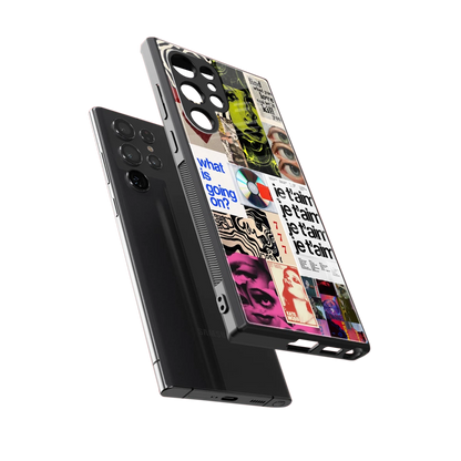 Love Chaos sleek samsung galaxy s23 ultra cover with tempered glass back and TPU edges