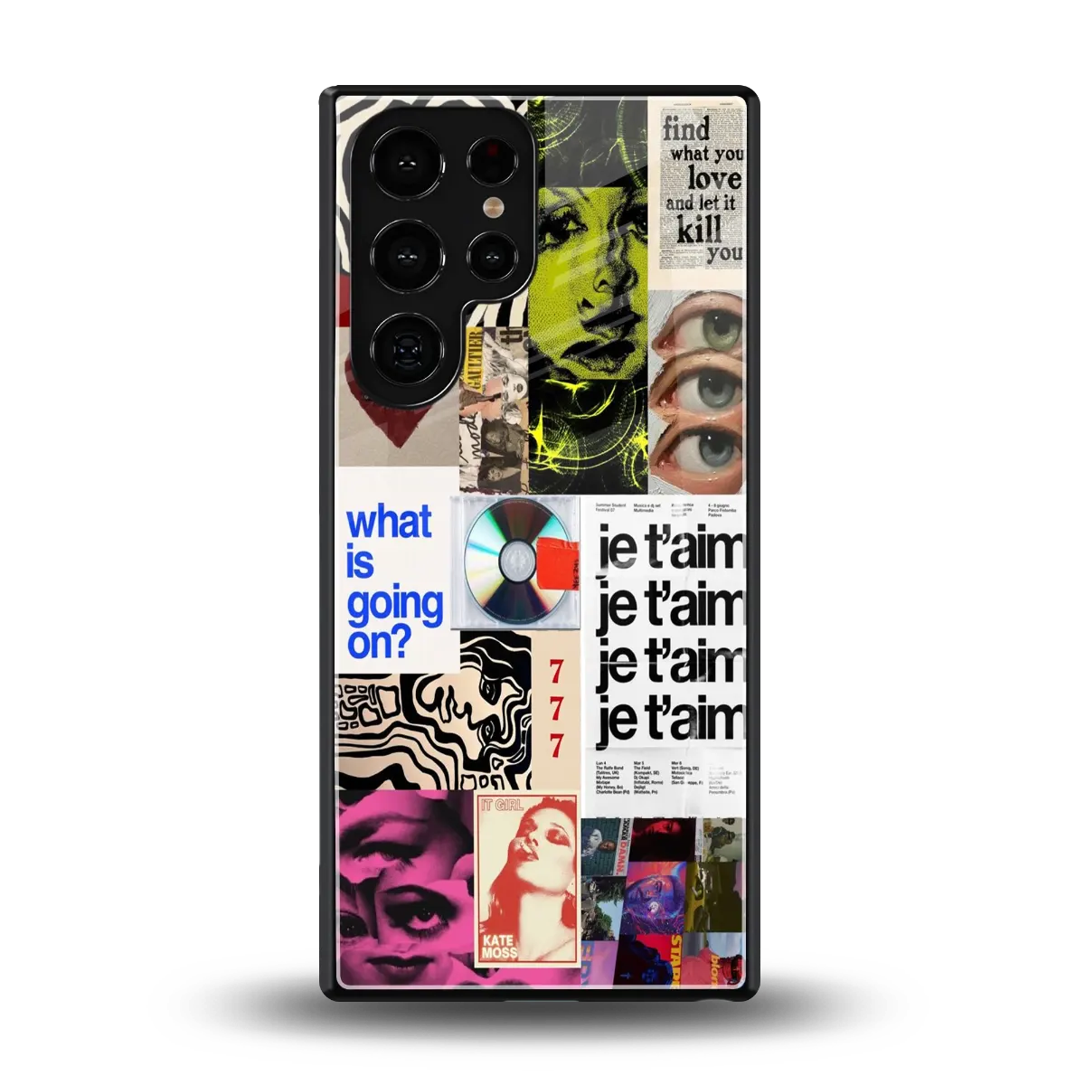 Love Chaos back phone cover | glass case for samsung galaxy s25 ultra