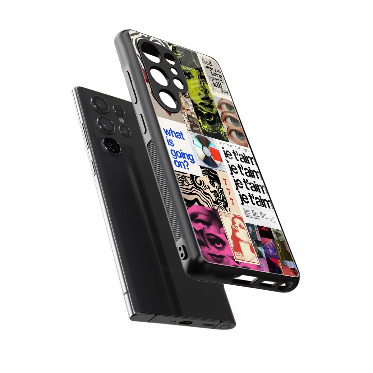 Love Chaos sleek samsung galaxy s25 ultra cover with tempered glass back and TPU edges