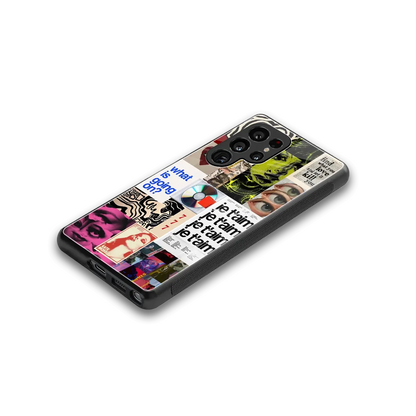 Love Chaos stylish phone case for samsung galaxy s25 ultra | glossy glass and slim fit