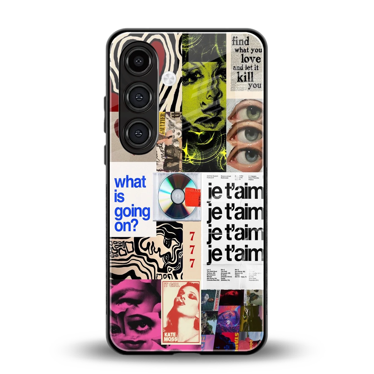 Love Chaos back phone cover | glass case for samsung galaxy s24