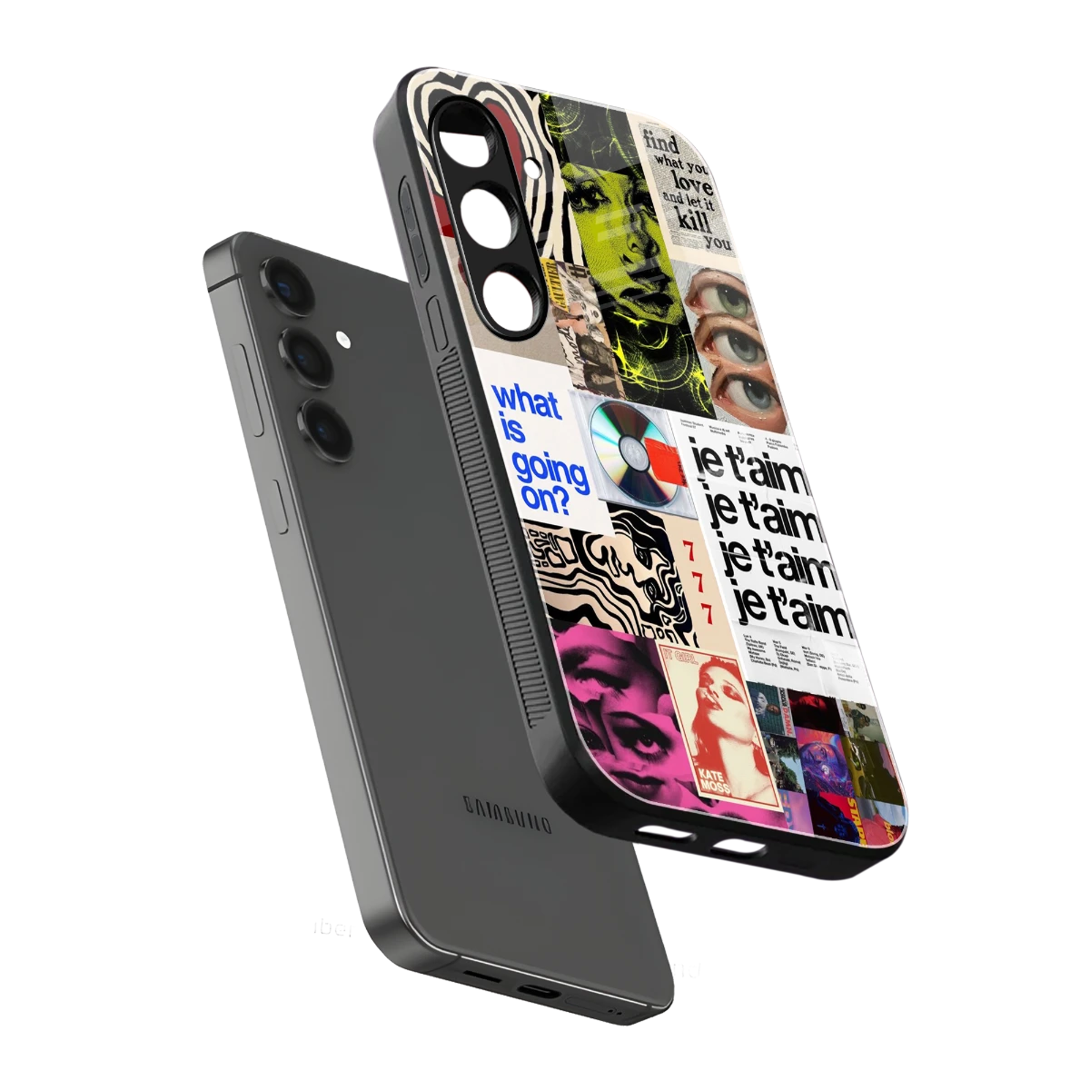 Love Chaos sleek samsung galaxy s24 cover with tempered glass back and TPU edges