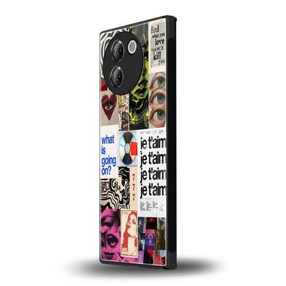 Love Chaos vivo v30e mobile cover | shockproof glass phone case