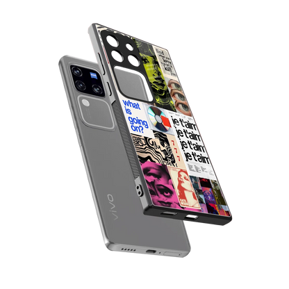 Love Chaos sleekvivo v30 pro cover with tempered glass back and TPU edges