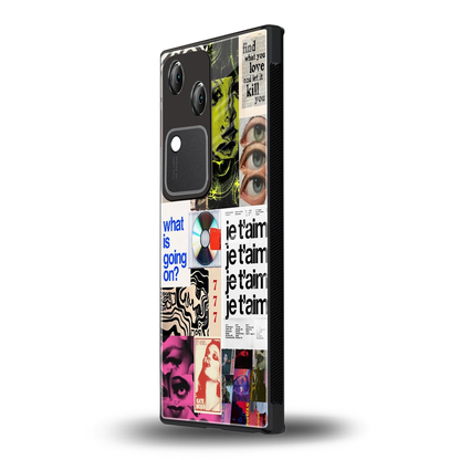 Love Chaos vivo v30 mobile cover | shockproof glass phone case